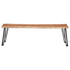 Home & Sleep Outlet - Sherman Wood Dining Bench Natural Acacia