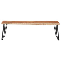 Sherman Wood Dining Bench Natural Acacia