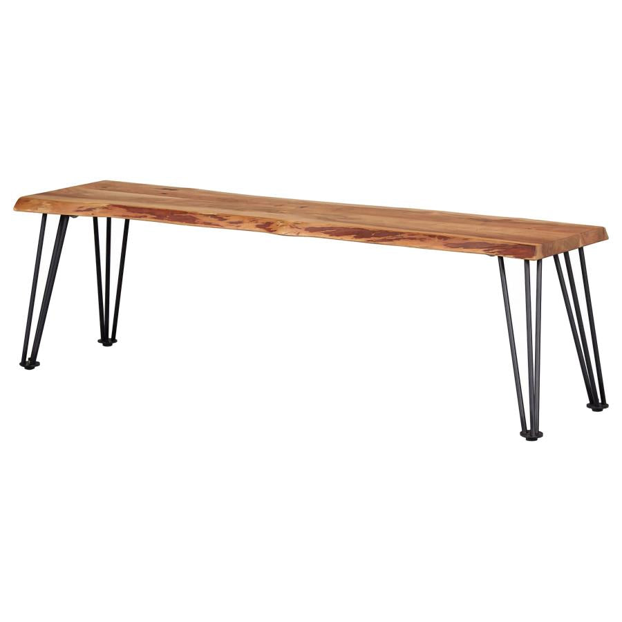 Home & Sleep Outlet - Sherman Wood Dining Bench Natural Acacia