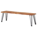 Home & Sleep Outlet - Sherman Wood Dining Bench Natural Acacia