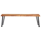 Home & Sleep Outlet - Sherman Wood Dining Bench Natural Acacia