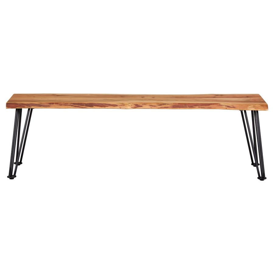 Home & Sleep Outlet - Sherman Wood Dining Bench Natural Acacia