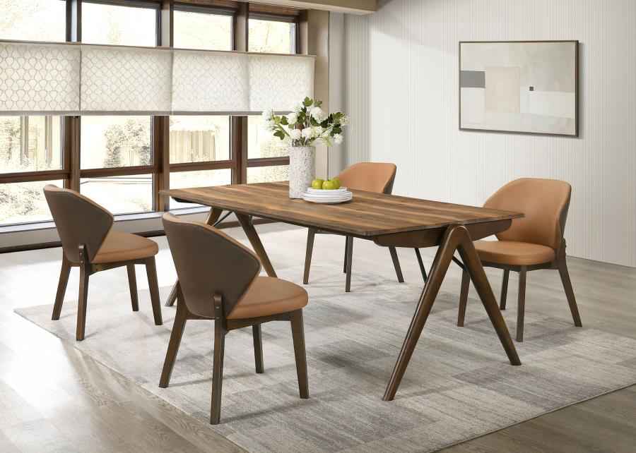 Randolph 5-piece Smart Top Rectangular Dining Set Sheesham and Brown