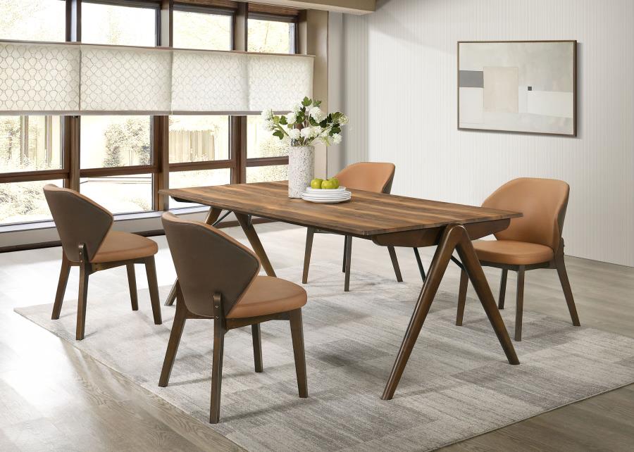 Home & Sleep Outlet - Randolph 5-piece Rectangular Dining Table Sheesham and Brown