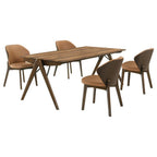 Home & Sleep Outlet - Randolph 5-piece Rectangular Dining Table Sheesham and Brown