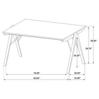 Randolph 7-piece Rectangular Dining Table Sheesham and Brown