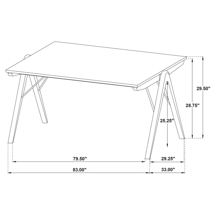 Home & Sleep Outlet - Randolph 79-inch Rectangular Dining Table Sheesham and Brown