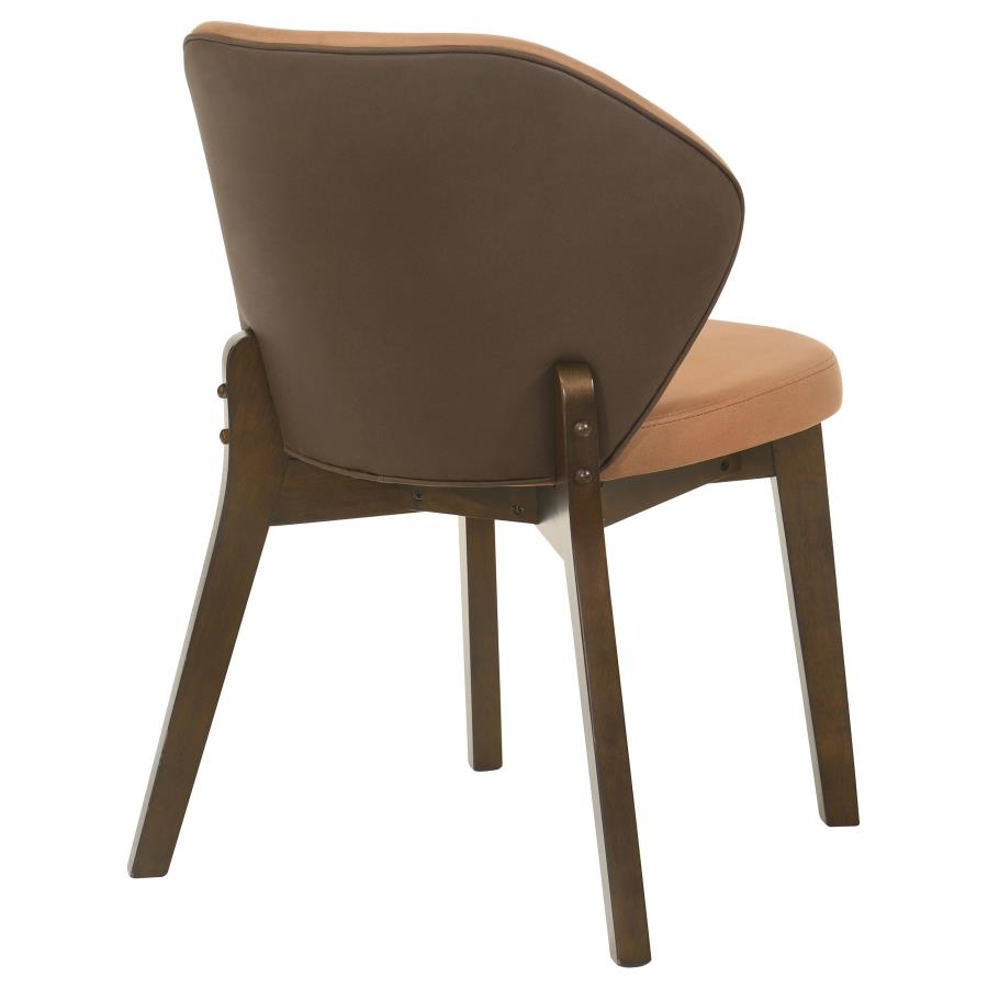 Home & Sleep Outlet - Randolph Dining Side Chair Butterscotch and Brown (Set of 2)