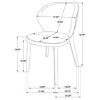 Home & Sleep Outlet - Randolph Dining Side Chair Butterscotch and Brown (Set of 2)
