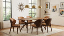 Randolph Dining Side Chair Butterscotch and Brown (Set of 2)