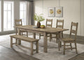 Home & Sleep Outlet - Cardova 6-piece Extension Table Dining Set Vineyard Oak