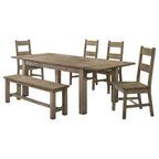 Home & Sleep Outlet - Cardova 6-piece Extension Table Dining Set Vineyard Oak