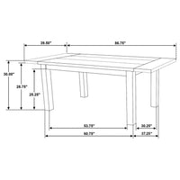 Cardova 6-piece Extension Table Dining Set Vineyard Oak