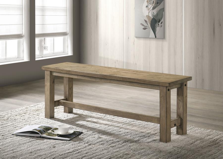 Home & Sleep Outlet - Cardova 51-inch Solid Wood Dining Bench Vineyard Oak