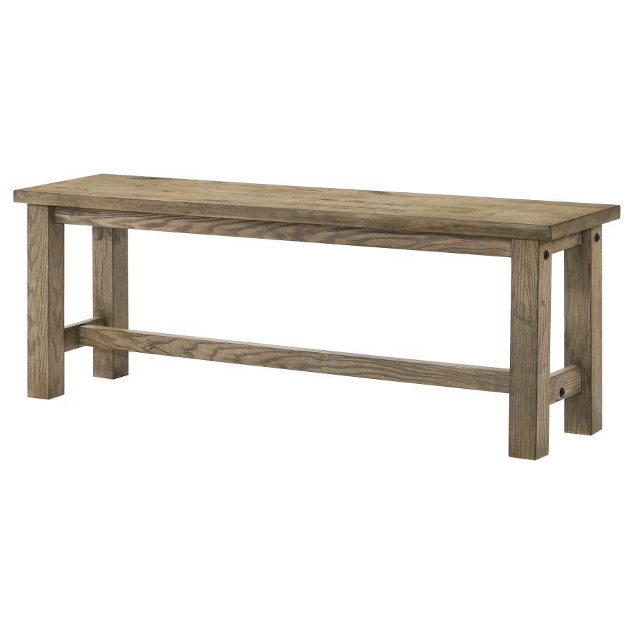 Home & Sleep Outlet - Cardova 51-inch Solid Wood Dining Bench Vineyard Oak