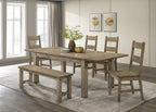 Home & Sleep Outlet - Cardova 51-inch Solid Wood Dining Bench Vineyard Oak