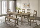 Cardova 51-inch Solid Wood Dining Bench Vineyard Oak