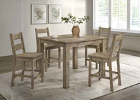 Cardova 5-piece Counter Height Dining Table Set Vineyard Oak