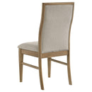 Adina 7-piece Extension Dining Set Distressed Light Brown