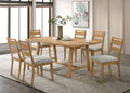 Home & Sleep Outlet - Duncan 7-piece Rectangular Wood Dining Table Set Washed Oak