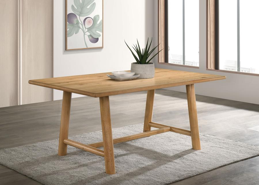 Home & Sleep Outlet - Duncan 71-inch Rectangular Wood Dining Room Table Washed Oak