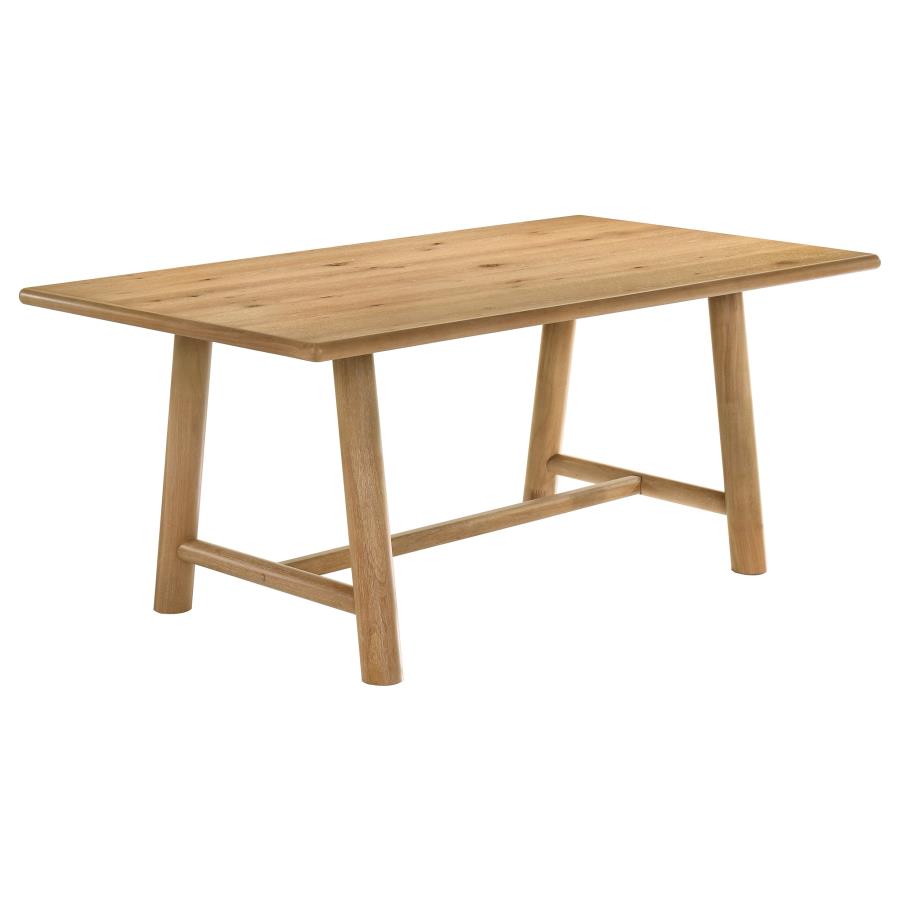 Home & Sleep Outlet - Duncan 71-inch Rectangular Wood Dining Room Table Washed Oak