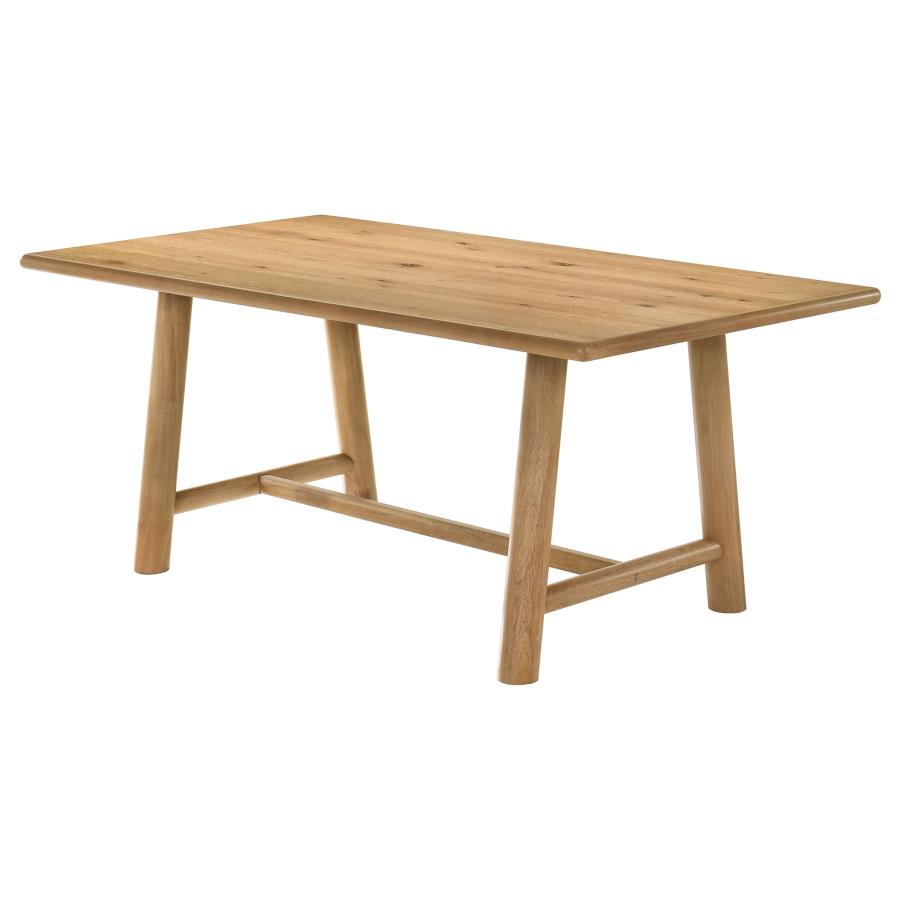 Home & Sleep Outlet - Duncan 71-inch Rectangular Wood Dining Room Table Washed Oak