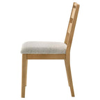 Home & Sleep Outlet - Duncan Ladder Back Dining Side Chair Washed Oak (Set of 2)