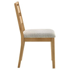 Home & Sleep Outlet - Duncan Ladder Back Dining Side Chair Washed Oak (Set of 2)