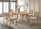 Home & Sleep Outlet - Duncan Ladder Back Dining Side Chair Washed Oak (Set of 2)
