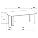 Ottowa 71-inch Rectangular Wood Dining Table Brown