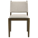 Ottowa Upholstered Dining Side Chair Brown (Set of 2)