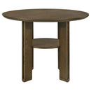 Ottowa 47-inch Round Counter Height Dining Table Brown