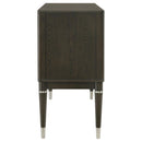 Reseda 4-door Dining Sideboard Server with Shelves Ash Brown