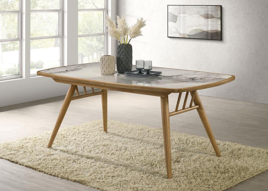 Home & Sleep Outlet - Croyden 73-inch Rectangular Dining Table Weathered Natural