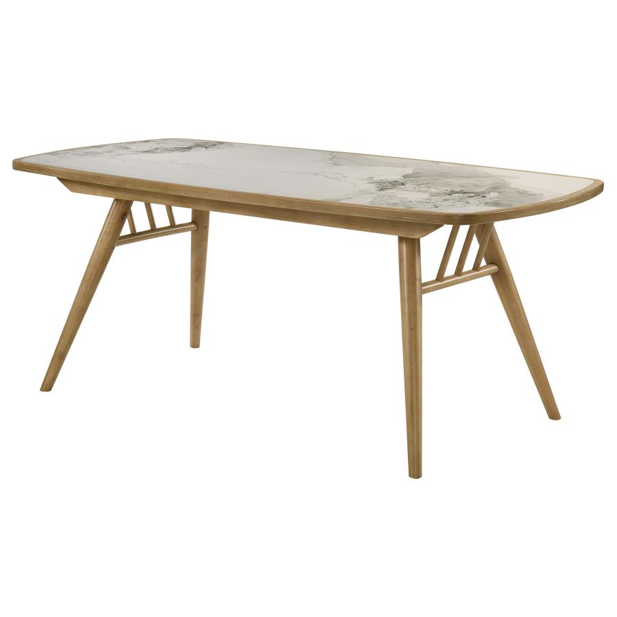 Home & Sleep Outlet - Croyden 73-inch Rectangular Dining Table Weathered Natural