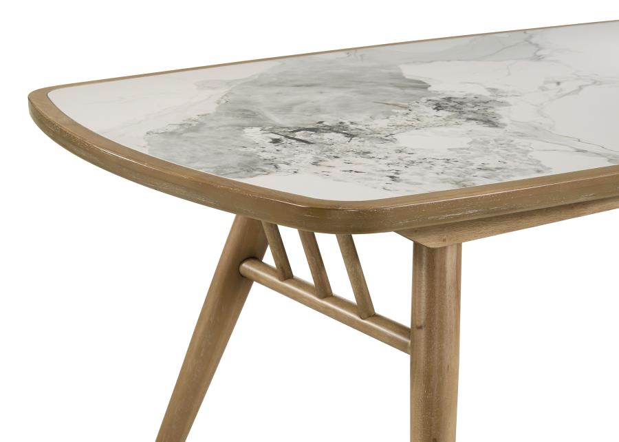 Home & Sleep Outlet - Croyden 73-inch Rectangular Dining Table Weathered Natural