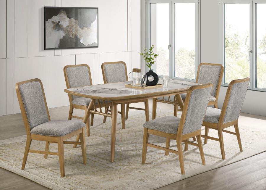 Home & Sleep Outlet - Croyden Dining Side Chair Weathered Natural (Set of 2)
