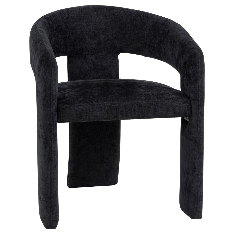 Home & Sleep Outlet - Carlow Upholstered Dining Arm Chair Black (Set of 2)