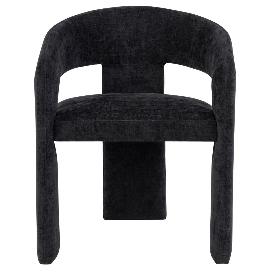 Home & Sleep Outlet - Carlow Upholstered Dining Arm Chair Black (Set of 2)