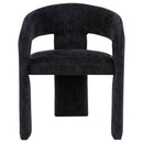 Carlow Upholstered Dining Arm Chair Black (Set of 2)