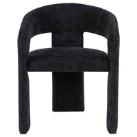 Carlow Upholstered Dining Arm Chair Black (Set of 2)