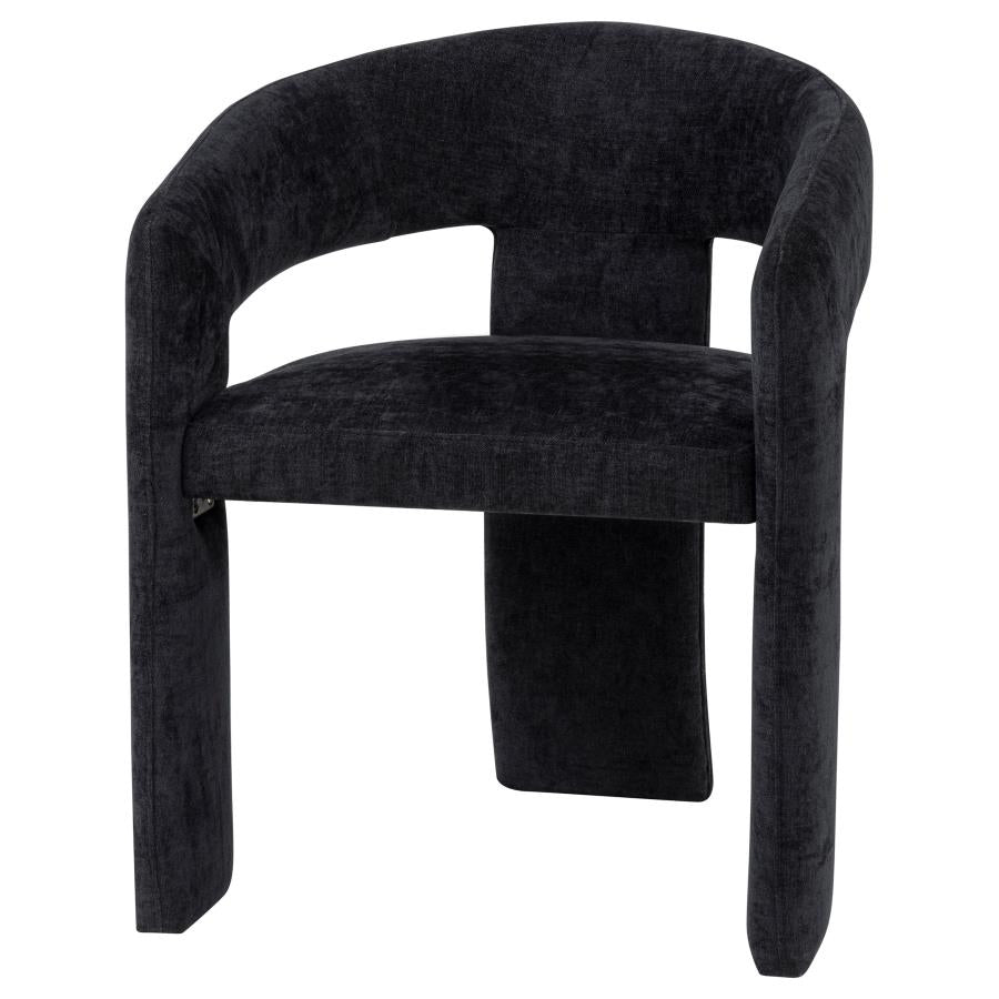 Home & Sleep Outlet - Carlow Upholstered Dining Arm Chair Black (Set of 2)