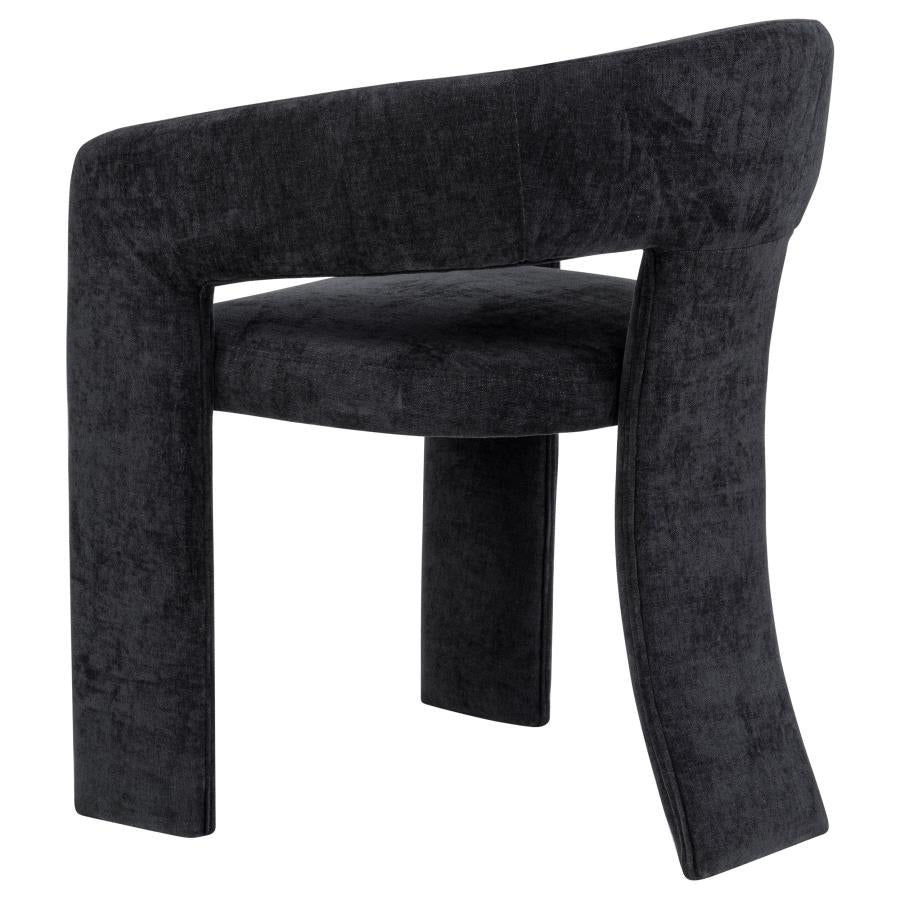 Home & Sleep Outlet - Carlow Upholstered Dining Arm Chair Black (Set of 2)