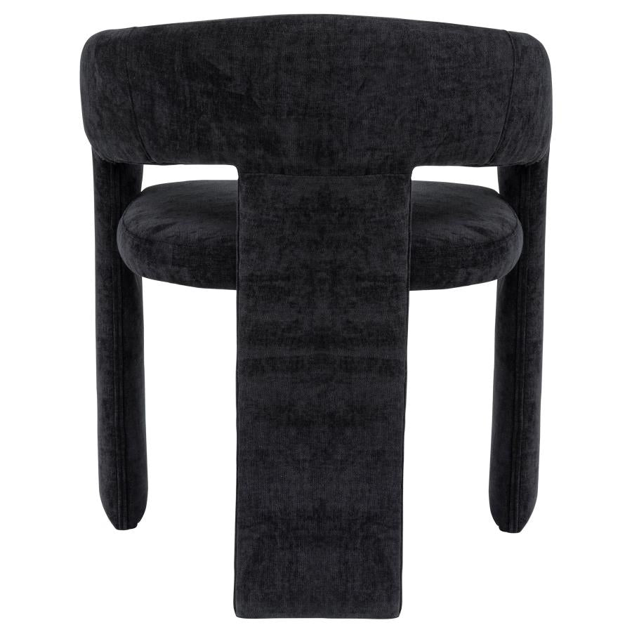 Home & Sleep Outlet - Carlow Upholstered Dining Arm Chair Black (Set of 2)