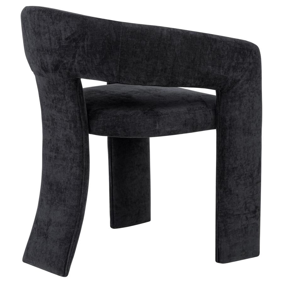 Home & Sleep Outlet - Carlow Upholstered Dining Arm Chair Black (Set of 2)