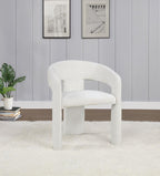 Home & Sleep Outlet - Carlow Upholstered Dining Arm Chair White (Set of 2)