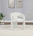 Carlow Upholstered Dining Arm Chair White (Set of 2)