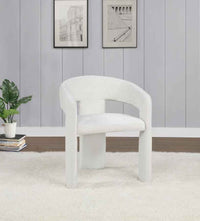 Carlow Upholstered Dining Arm Chair White (Set of 2)