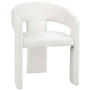 Carlow Upholstered Dining Arm Chair White (Set of 2)